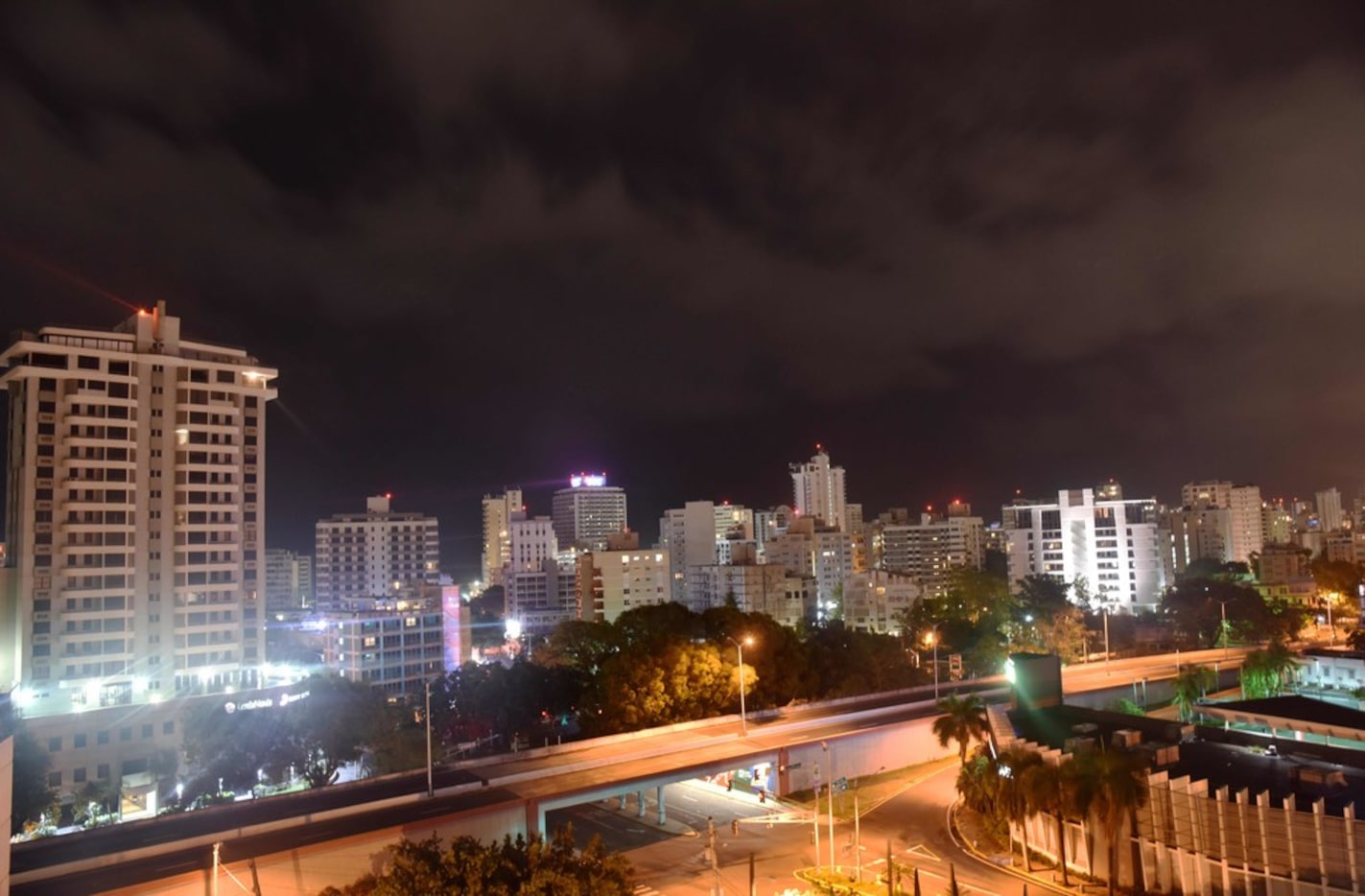 General view of El Condado area, in San Juan, Puerto Rico, on September 19, 2017, prior to...