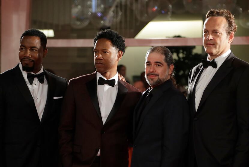 Actor Michael Jai White (from left), actor Tory Kittles,  director S. Craig Zahler and actor...