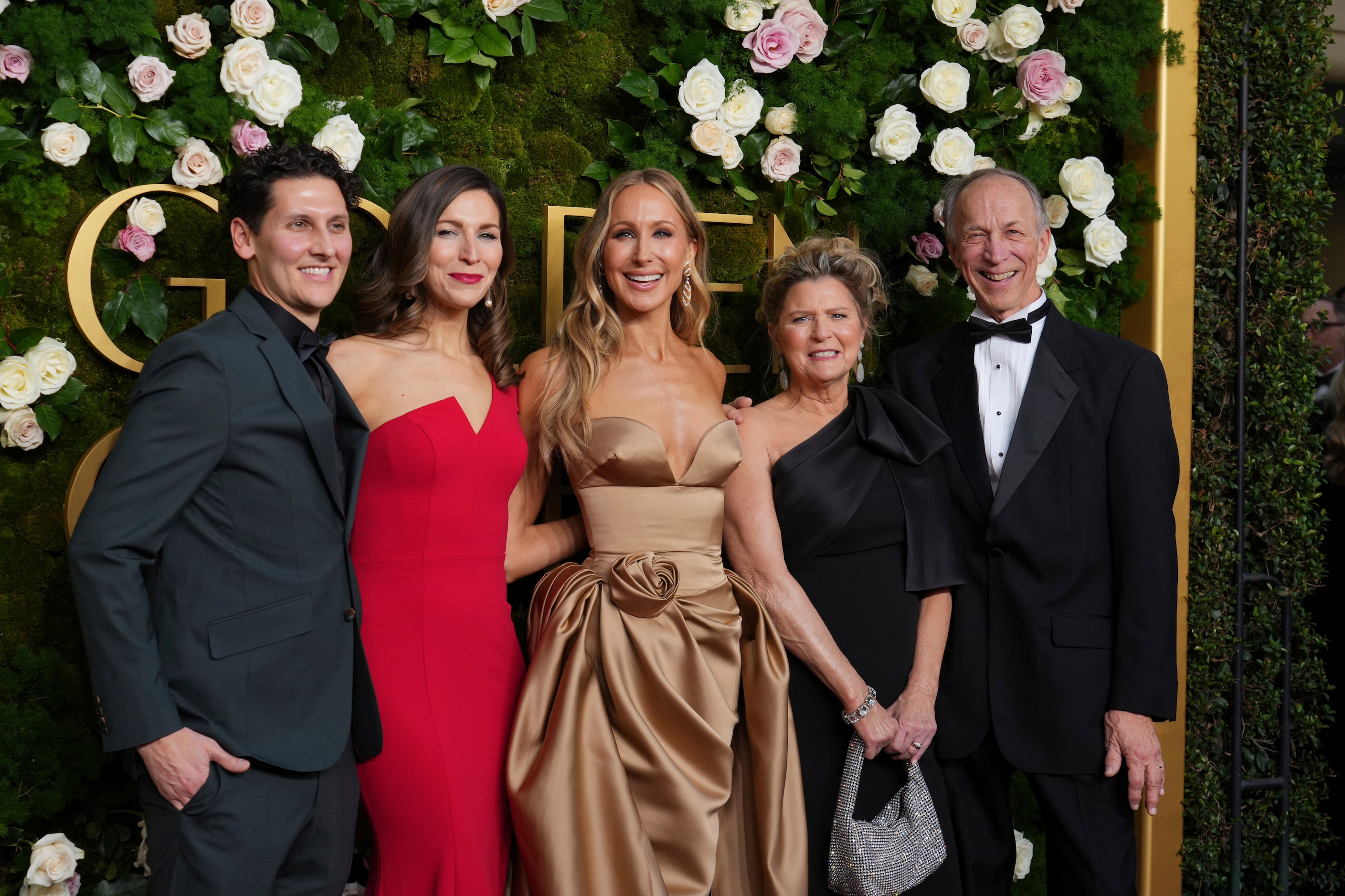 Matt Green, from left, Lauren Green, Nikki Glaser, Julie Glaser, and Edward Glaser arrive at...