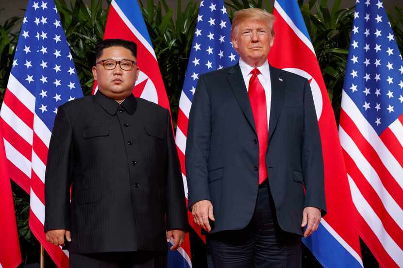 President Donald Trump met with North Korean leader Kim Jong Un in Singapore during June....