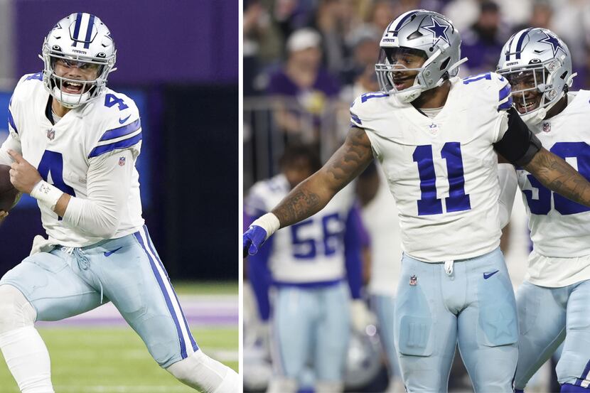 Dak Prescott and Micah Parsons in the Vikings game.