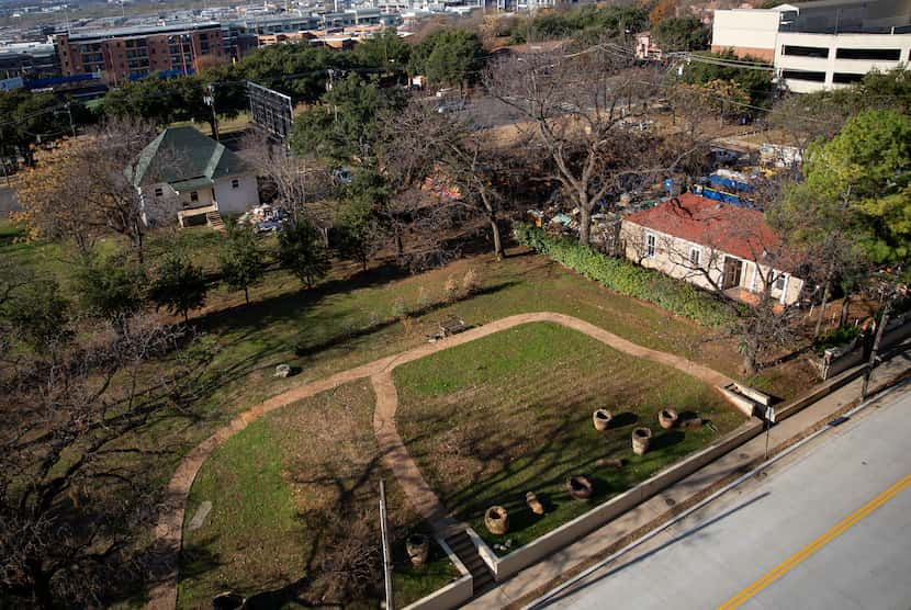 Demo permits have been requested for 2814 Harry Hines (left) and 2821 N. Harwood, both built...