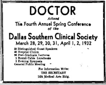 An advertisement from March 20, 1932.