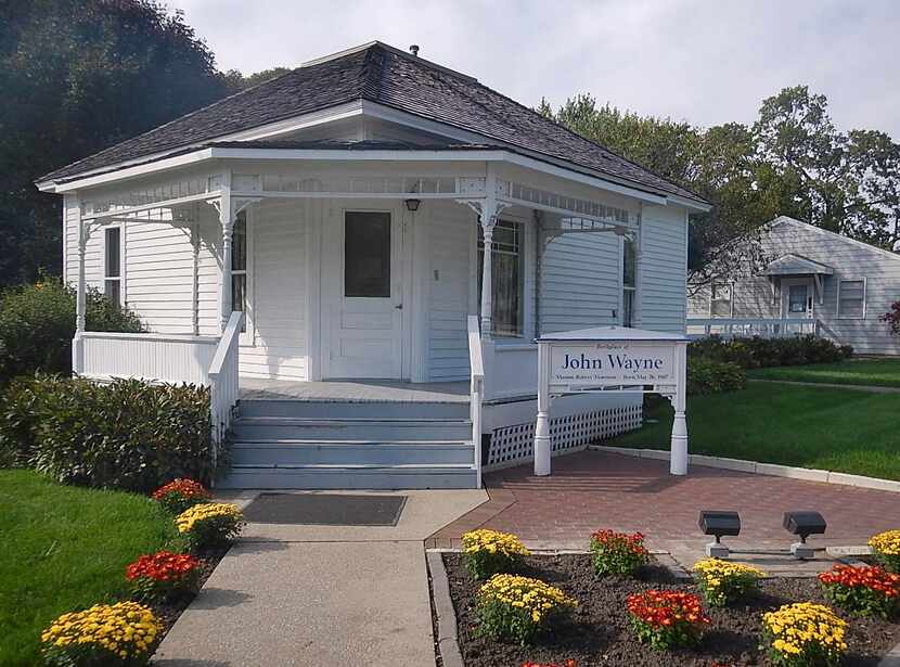 
John Wayne, a.k.a. Marion Morrison, was born in this little house in Winterset, Iowa. 

