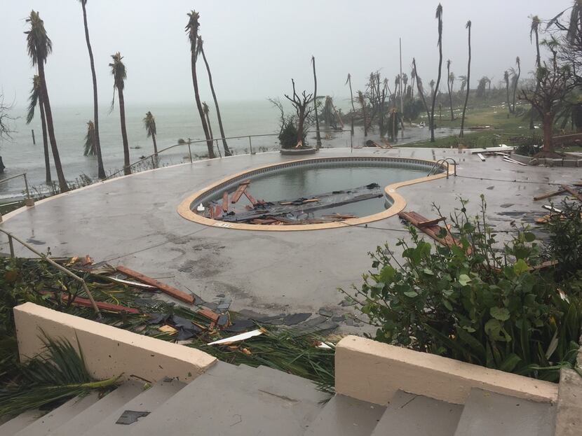 Damage at the Abaco Beach Resort in the Bahamas after Hurricane Dorian. 