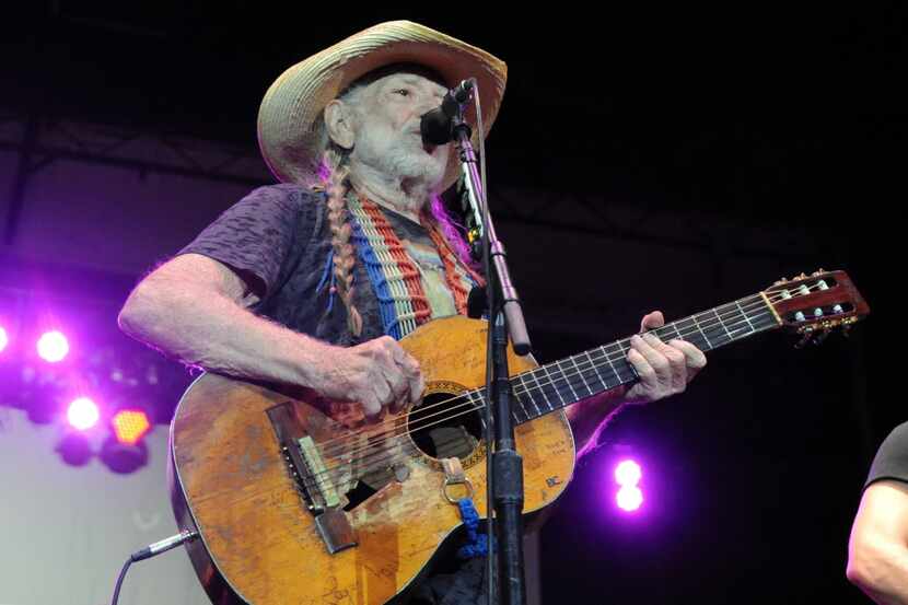 Willie Nelson performing at the 41st Annual Willie Nelson's 4th of July Picnic in Fort Worth...