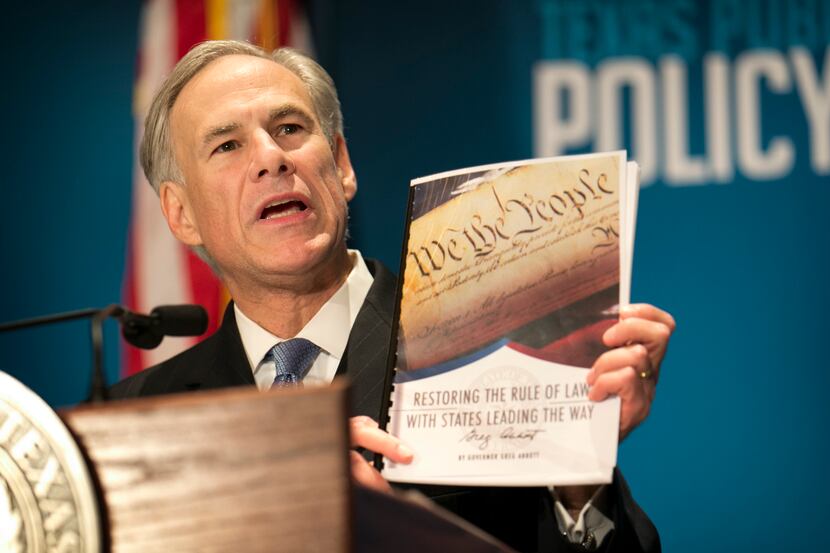  Gov. Greg Abbott called Friday for a convention of states to amend the U.S. Constitution....