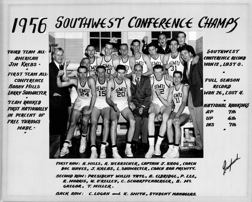 Members of the SMU men's basketball team that went to the NCAA Final Four in 1956  [ Jim...