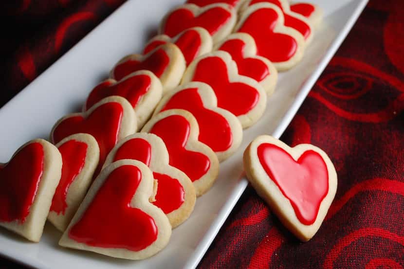 Heart-shaped cookies for your loved ones.