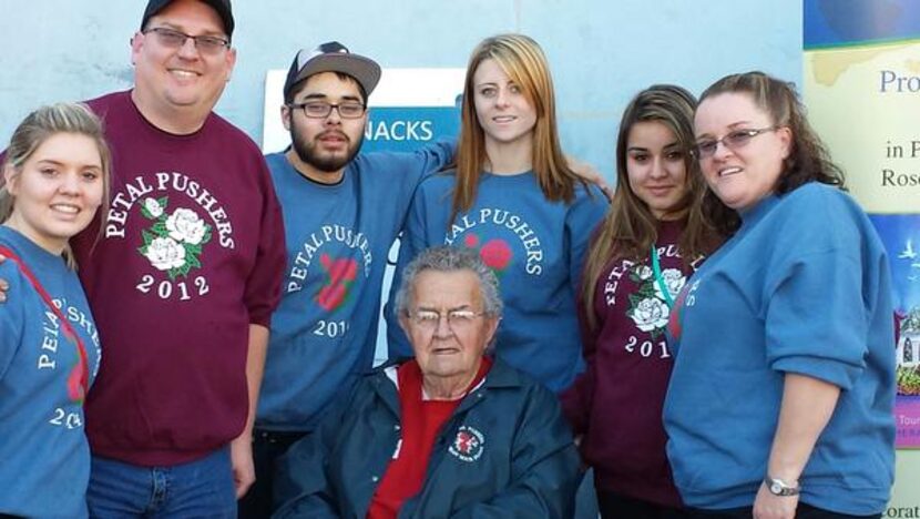 
Jordyn McAfee (from left), Kyle McAfee, Jacob Garcia, Brianna Garcia, Patricia Garcia and...