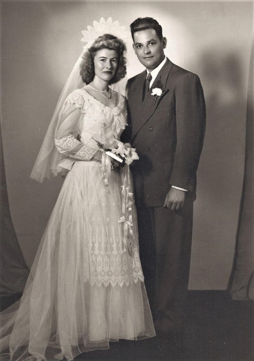 Newlyweds Clara and Francis Dieter in 1947.