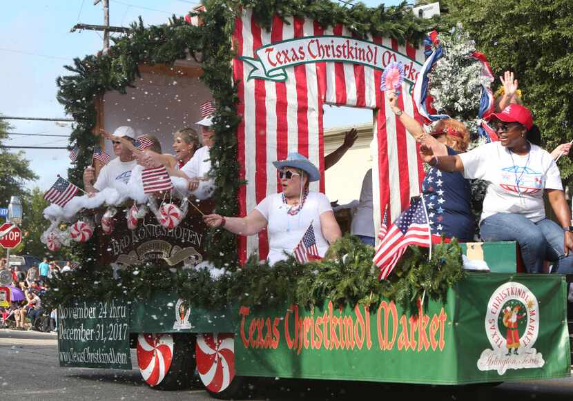 The Texas Christkindl Market was one of 132 entries in the 52nd annual 4th of July Parade in...