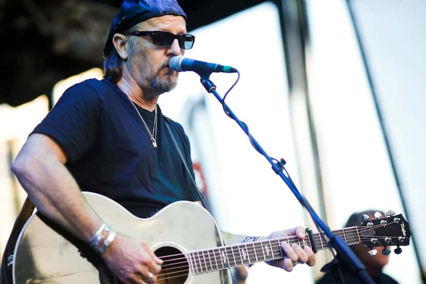 Jimmy LaFave performs on the main stage at Klyde Warren Park in Dallas on Sunday Oct. 28, 2012.