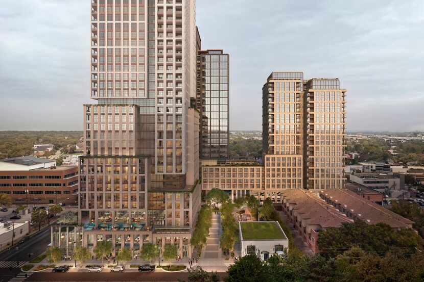 Stockdale Investment Group and Hines plan to build a high-rise mixed-use development at...