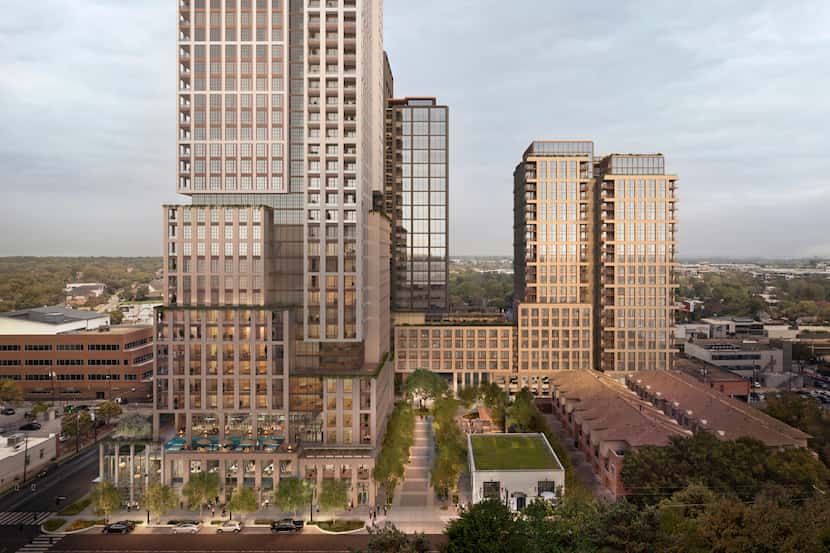 Stockdale Investment Group and Hines plan to build a high-rise mixed-use development at...