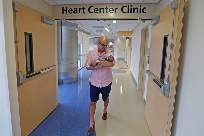 Dallas Independent School District Trustee Miguel Solis left the Heart Center Clinic with...