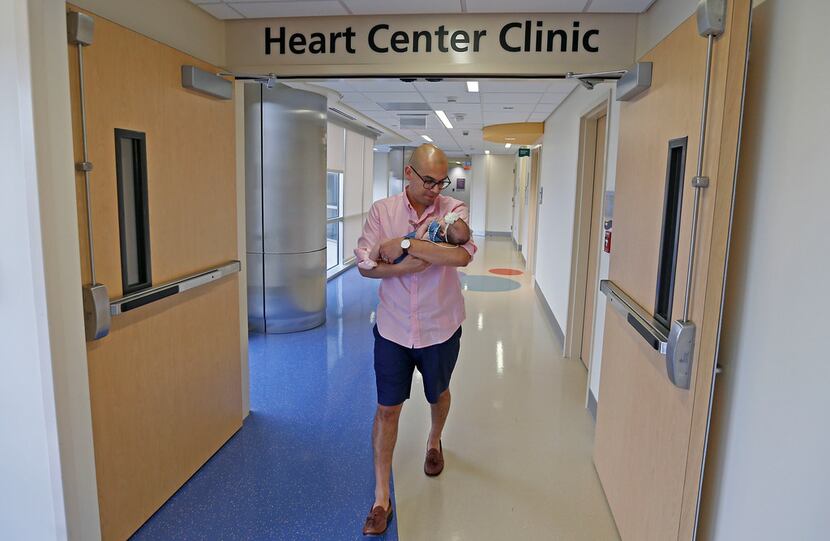 Dallas Independent School District Trustee Miguel Solis left the Heart Center Clinic with...