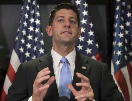 In this June 14, 2016 file photo, House Speaker Paul Ryan of Wis. speaks s at the Republican...