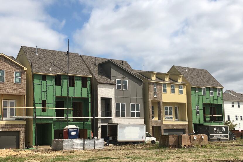 Megatel Homes is building townhouses in its SoHo Square community in West Dallas.