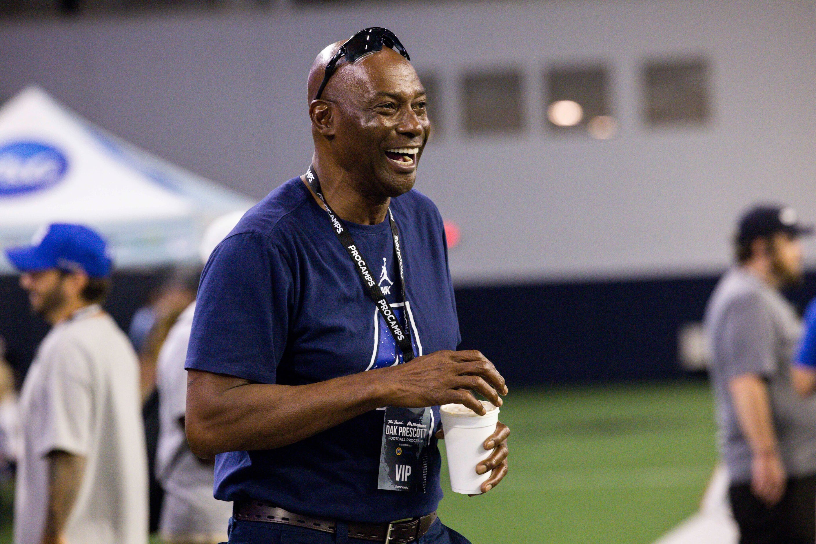 Photos: Cowboys' Dak Prescott run drills with students at his