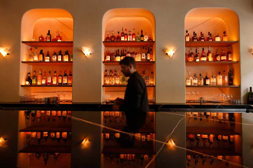 An interior view of Bar Colette, a new bar in Dallas' West Village, Nov. 13, 2023.