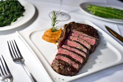 A wagyu bone-in steak from Al Biernat's steakhouse, on Friday, Sept. 02, 2016 in Dallas. Ben...