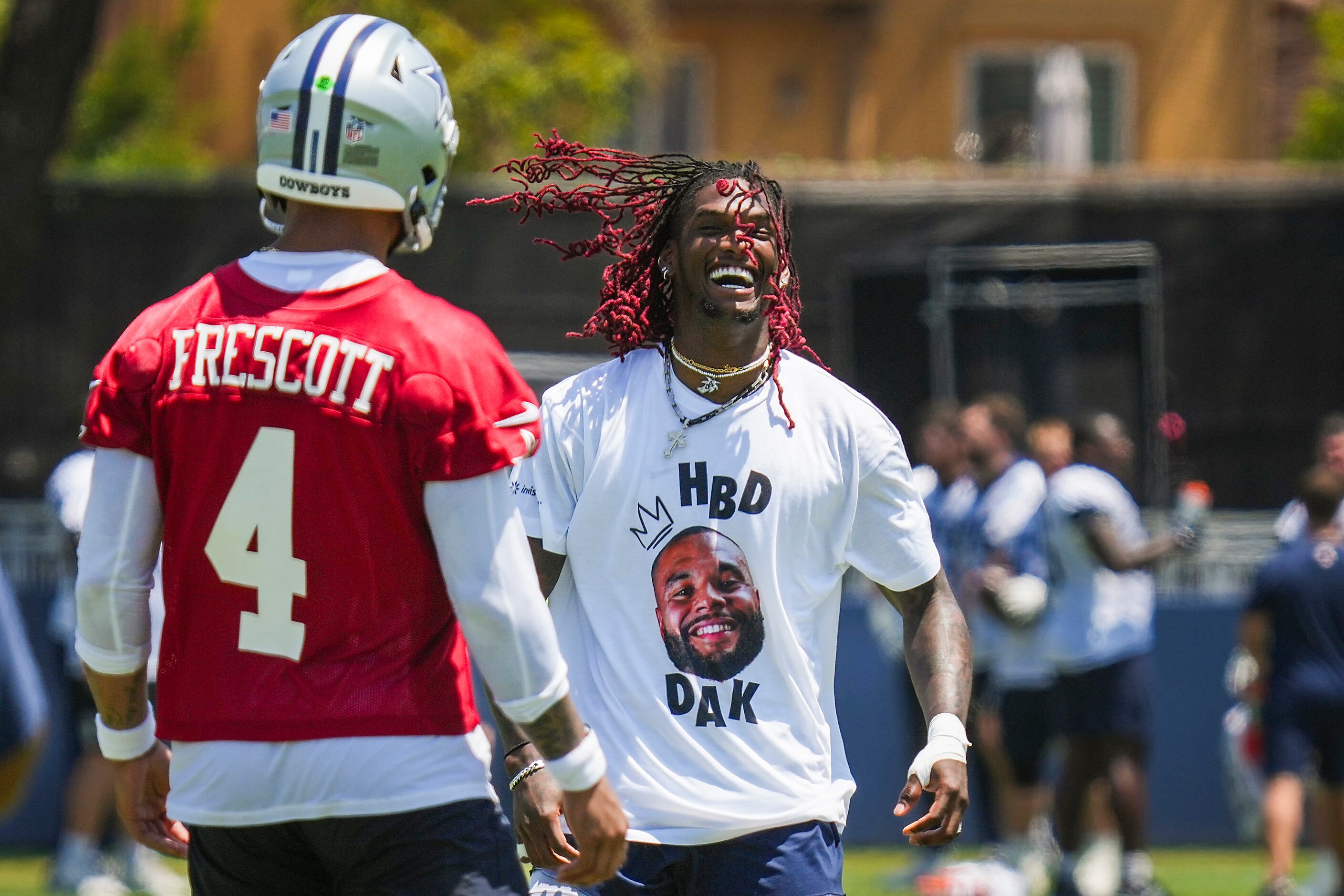 Ceedee lamb wearing hbd dak T-shirt