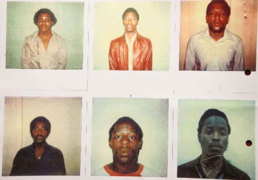These are the police lineup photos in which the wrong person was identified resulting in...