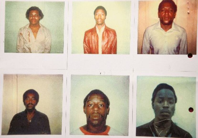 These are the police lineup photos in which the wrong person was identified resulting in...