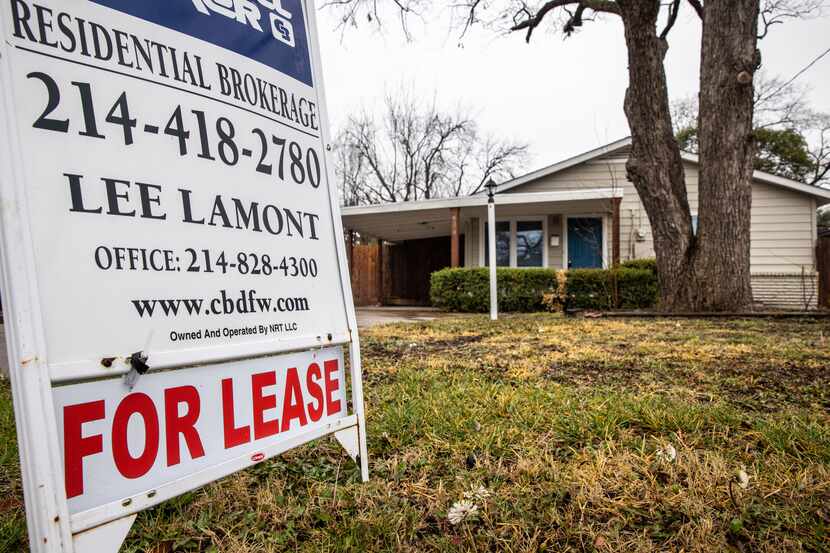 Median D-FW home rents now top $1,900 a month.