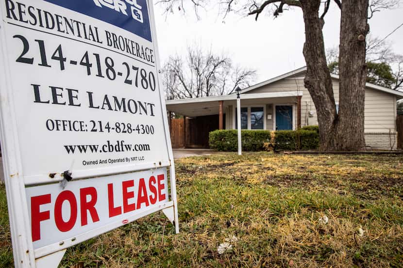 Median D-FW home rents now top $1,900 a month.  (Lynda M. González/The Dallas Morning News)