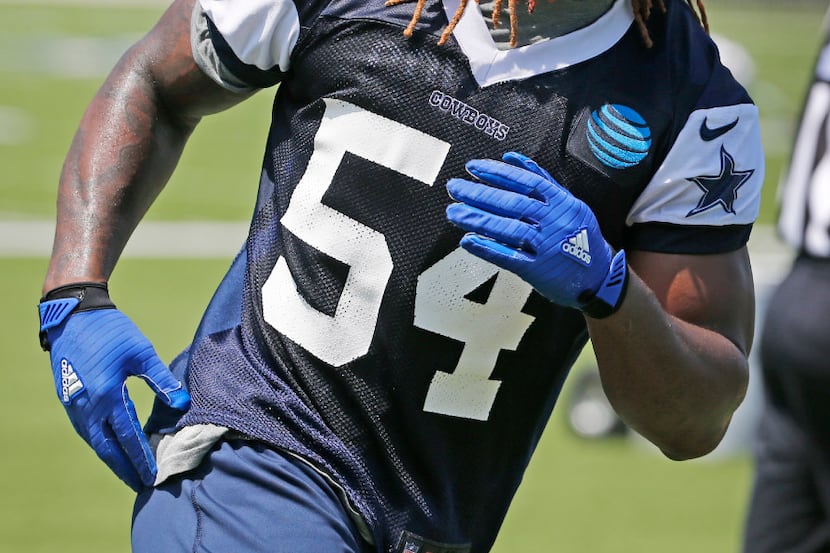 Dallas linebacker Jaylon Smith (54) is pictured during the Dallas Cowboys full-squad...