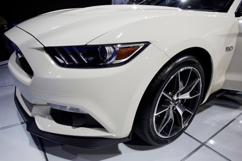 The 2015 Ford Mustang 50 Year Limited Edition is introduced at the 2014 New York...