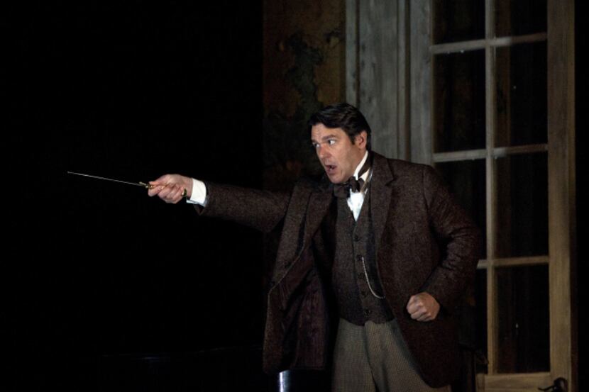 Nathan Gunn’s rich baritone is well suited to his role as the Lodger in the Dallas Opera’s...