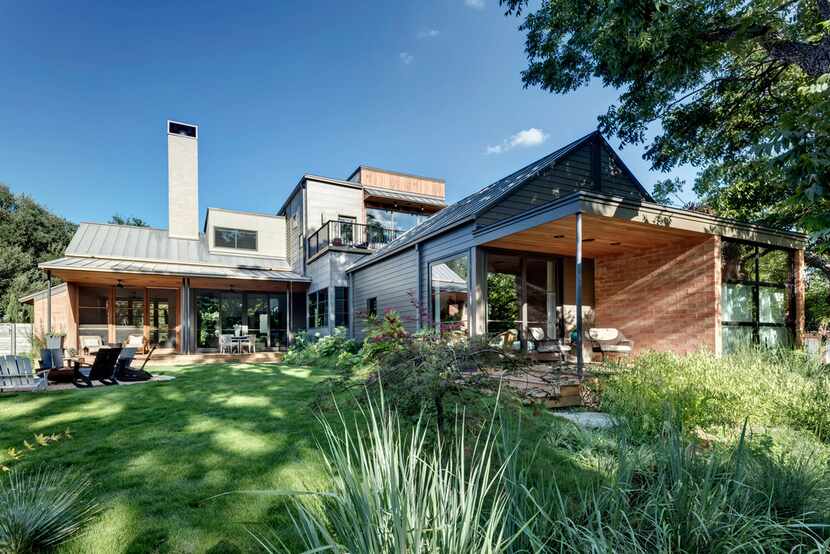 Known as "River House II," the Bluffview residence of Brenda and Bill Bogert is built on a...