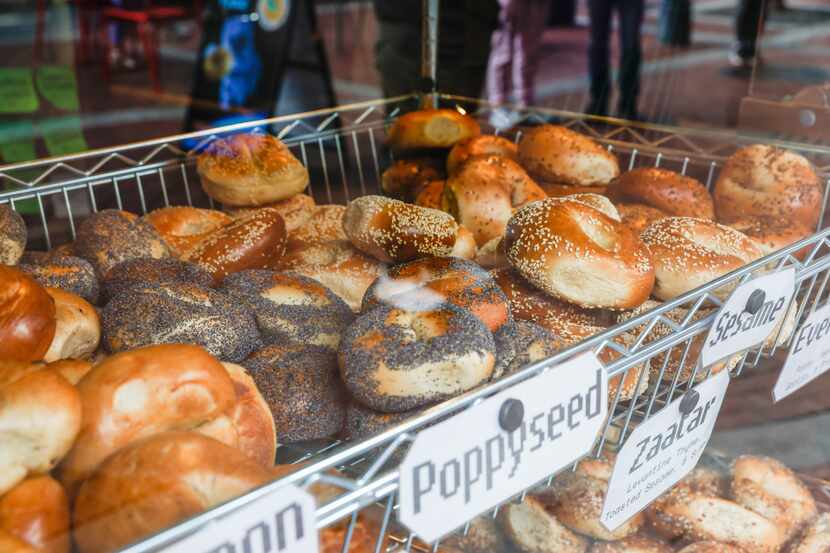 Starship Bagel offers bagels with a variety of seasonings like za'atar, sesame and more.