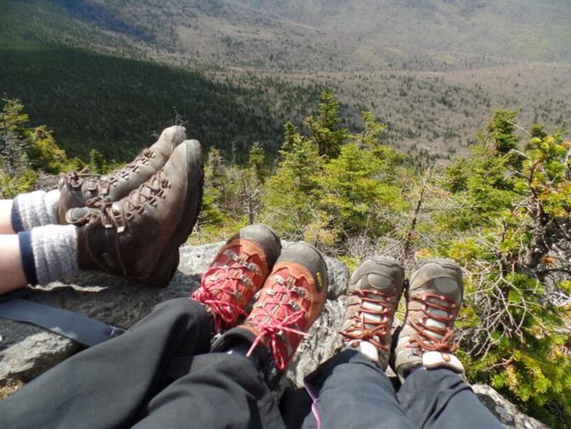 
Guests at New Life Hiking Spa take a break while on an advanced hike on Pico Peak.
