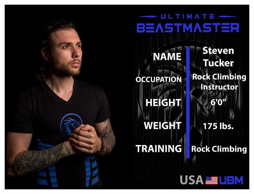 Rock climber Steven Tucker is one of the competitors in the Sylvester Stallone-produced...