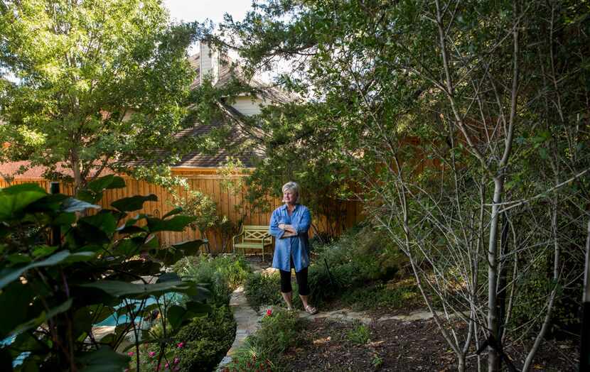 Sally Kilgore finds joy in the ever-changing Wildscape in her Rowlett back yard. 