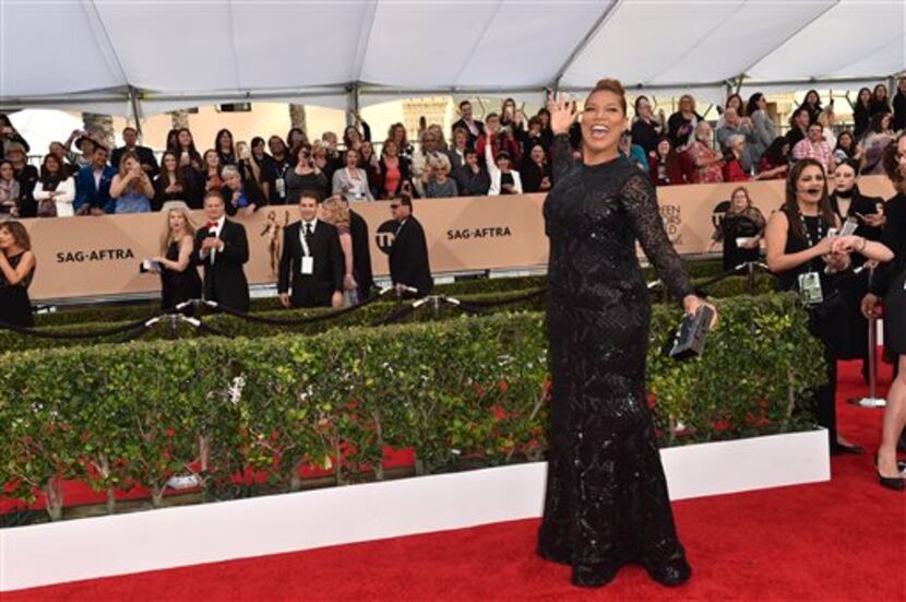 Queen Latifah arrives at the 22nd annual Screen Actors Guild Awards at the Shrine Auditorium...