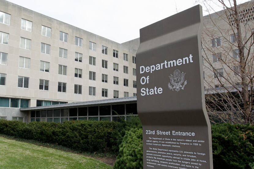 In this Dec. 15, 2014 file photo, the State Department in Washington. U.S. officials say the...