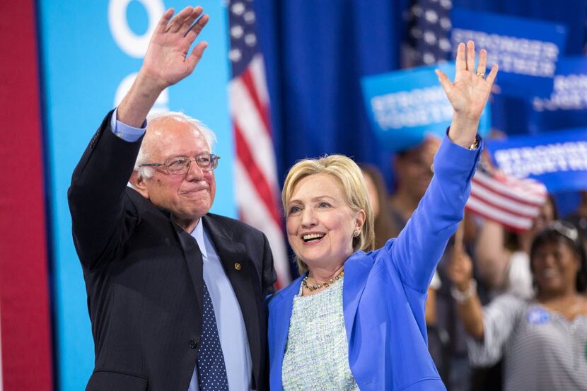 Bernie Sanders and Hillary Clinton.