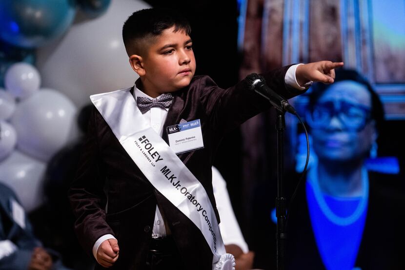 Dominic Patermo of Harry C. Withers Elementary competes during the 29th annual MLK Jr....