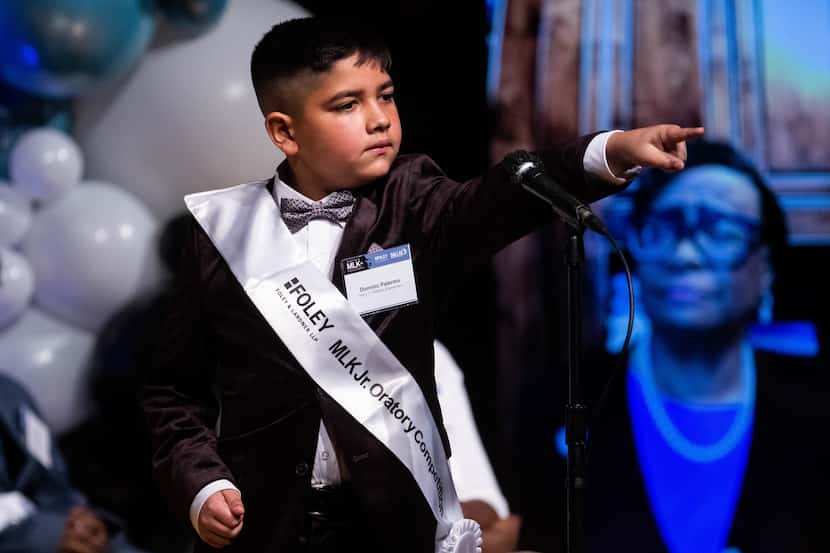 Dominic Patermo, 11, a Harry C. Withers Elementary fifth grader won first place during the...