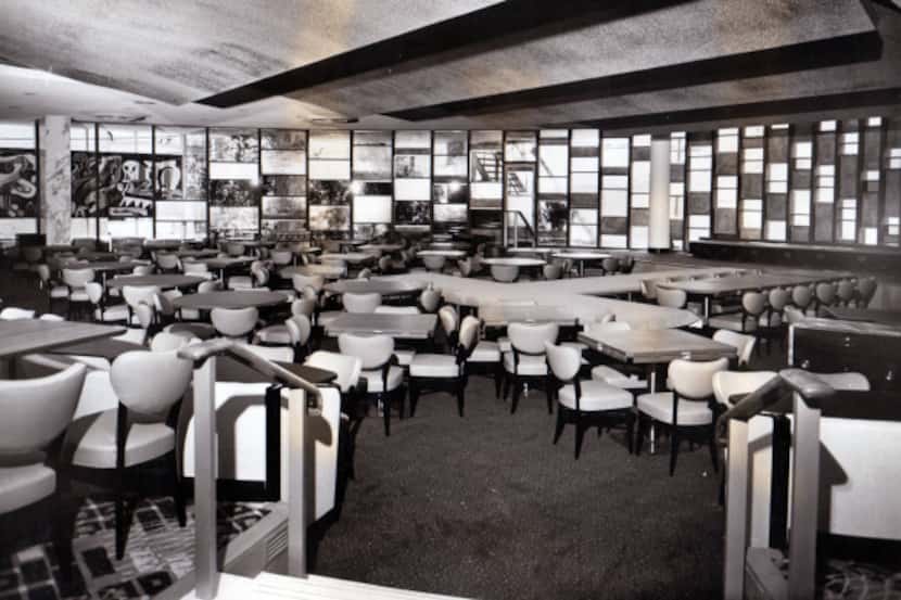 Lubin's mural lined a wall in the glamorous Empire Room supper club of the Statler Hilton in...