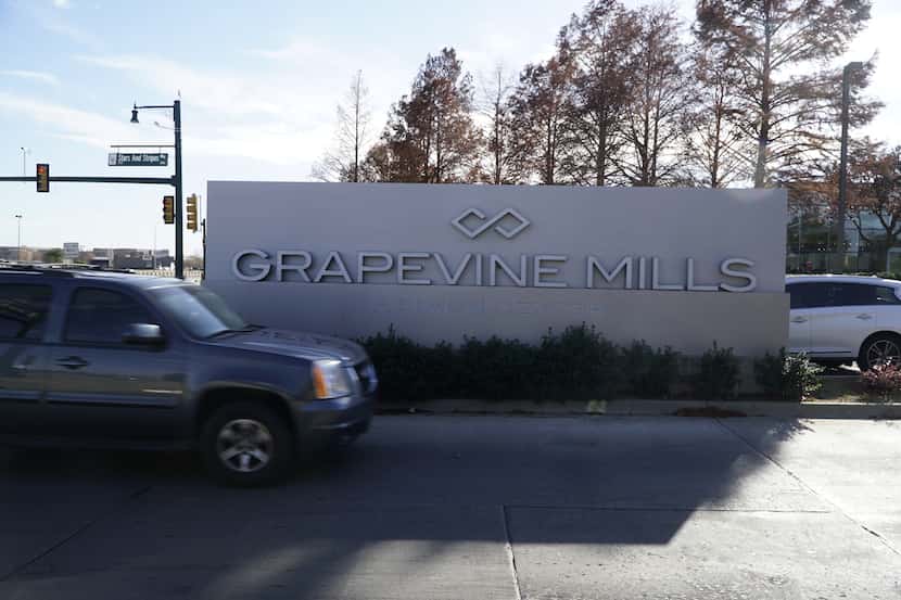 Shoppers at Grapevine Mills in 2020. The mall was mostly open Wednesday after a storm with...