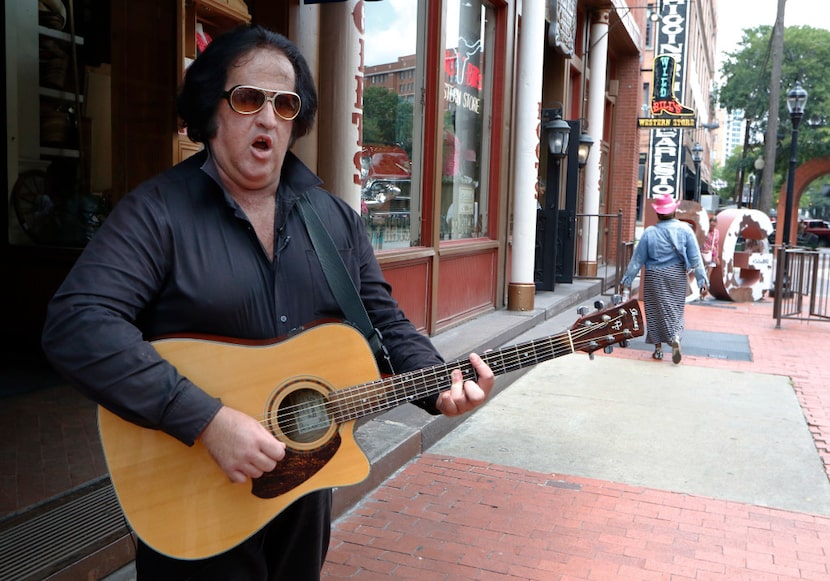 Phil Sneed belts out another tune in the West End in Dallas.