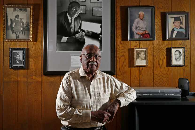 Dr. Claude Williams poses for a photograph at his home in Dallas, Wednesday, April 5, 2017....