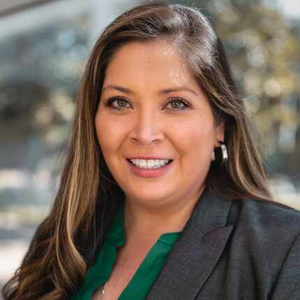 A headshot of UT Dallas athletic director Angela Marin