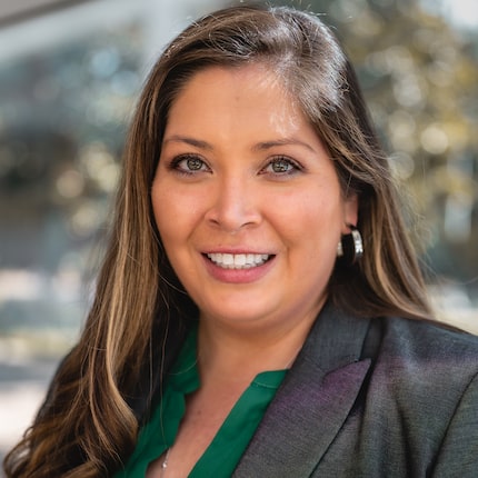 A headshot of UT Dallas athletic director Angela Marin